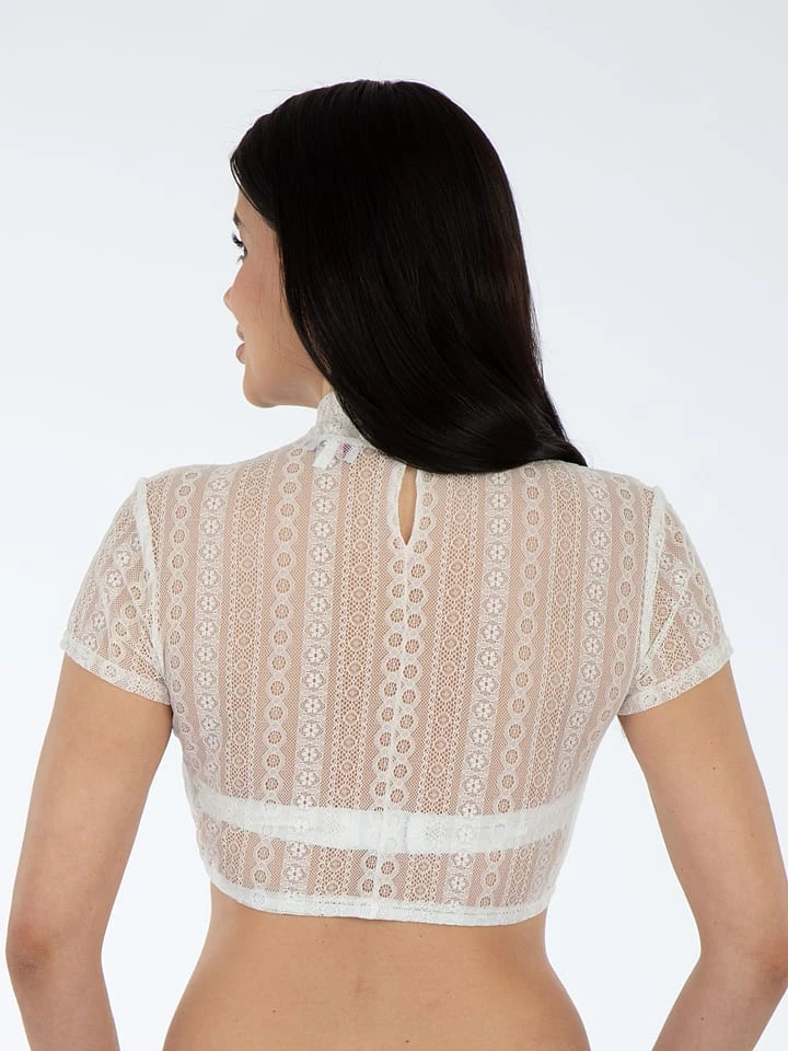 Turi Landhaus Dirndlbluse In Creme 5 Turi Landhaus Dirndlbluse In Creme – Bild 3