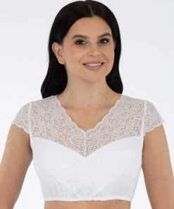 Turi Landhaus Dirndlbluse In Weiß