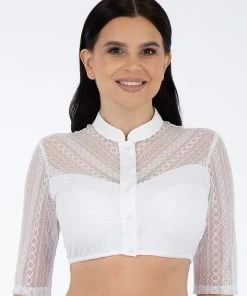 Turi Landhaus Dirndlbluse In Weiß