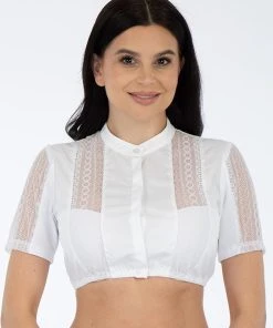 Turi Landhaus Dirndlbluse In Weiß