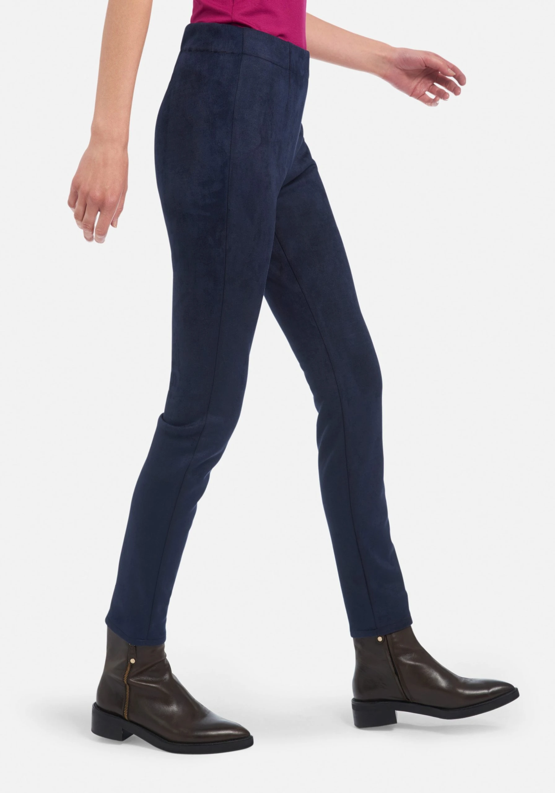 Uta Raasch Hose Fake-Leder-Leggings In Marine 6 Uta Raasch Hose Fake-Leder-Leggings In Marine – Bild 4