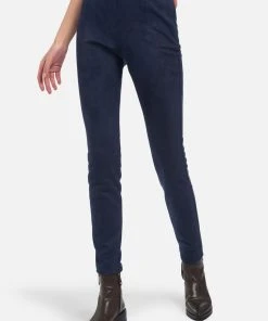 Uta Raasch Hose Fake-Leder-Leggings In Marine