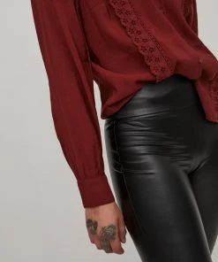 Vila PU Kunstleder Leggings High Waist Stretch Hose Beschichtet VIBARB In Schwarz -Stockerpoint Verkaufsgeschäft vila pu kunstleder leggings high waist stretch hose beschichtet vibarb in schwarz 3