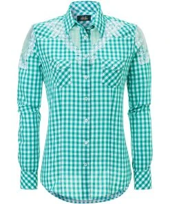 Wiesnkönig Bluse Cornelia In Türkis