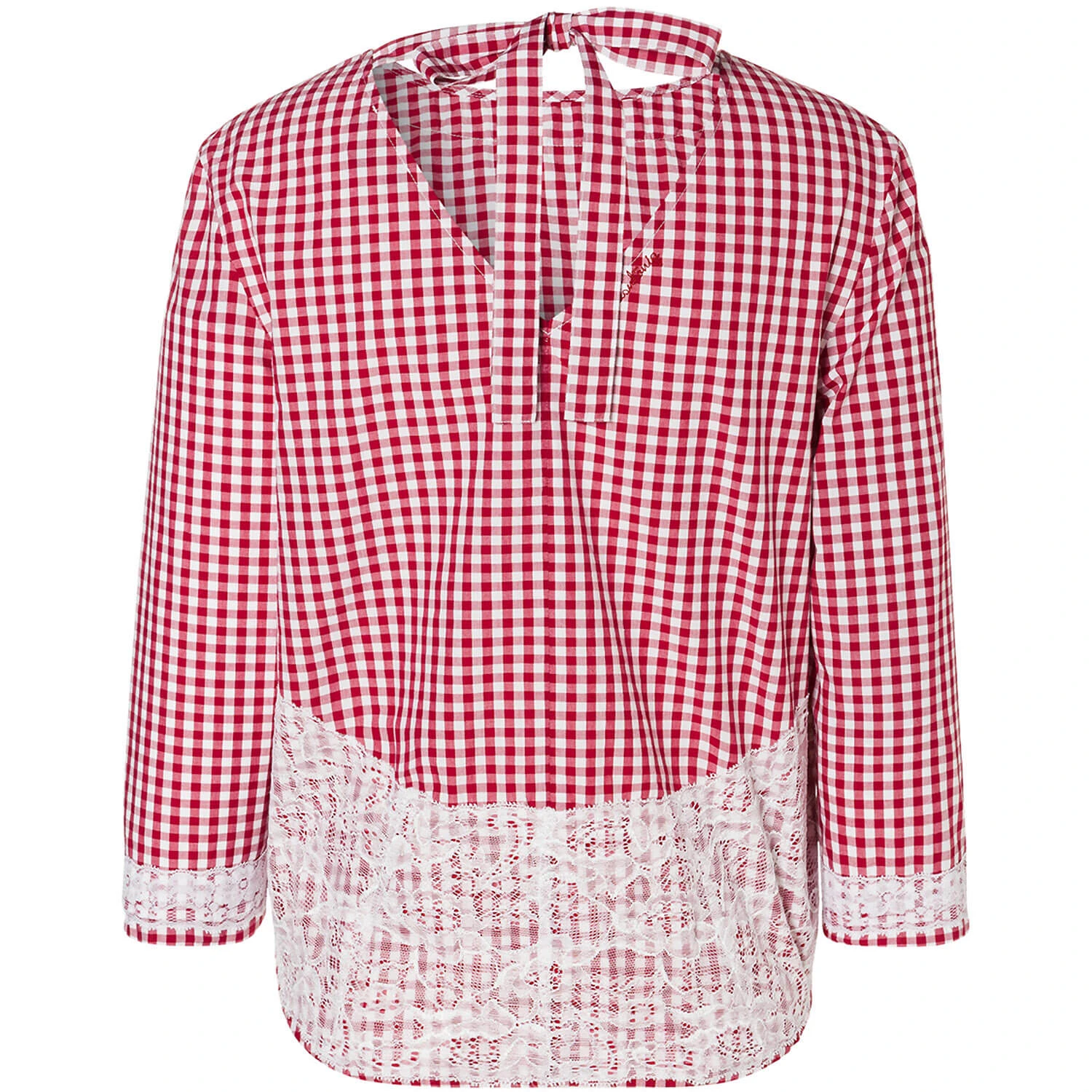 Wiesnkönig Bluse Melinda In Bordeaux 4 Wiesnkönig Bluse Melinda In Bordeaux – Bild 2