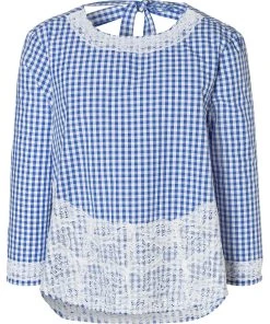 Wiesnkönig Bluse Melinda In Hellblau