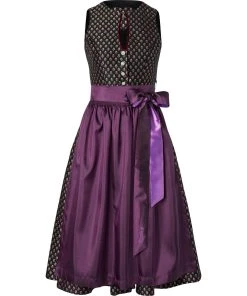 Wiesnkönig Dirndl Karla (MIdi) In Schwarz