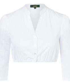 Wiesnkönig Dirndlbluse Gerlinde 3/4 Arm K20 In Weiß