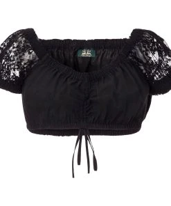 Wiesnkönig Dirndlbluse Gertrud In Schwarz