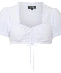 Wiesnkönig Dirndlbluse Klara In Weiß